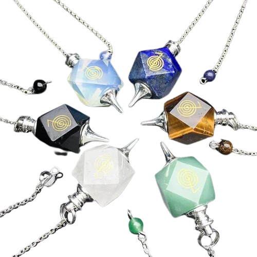 Péndulo Piedra Chokurei Cuarzo Cristal