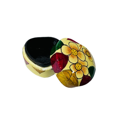 Cajita de Sueños Corazon Mini Flores Beige