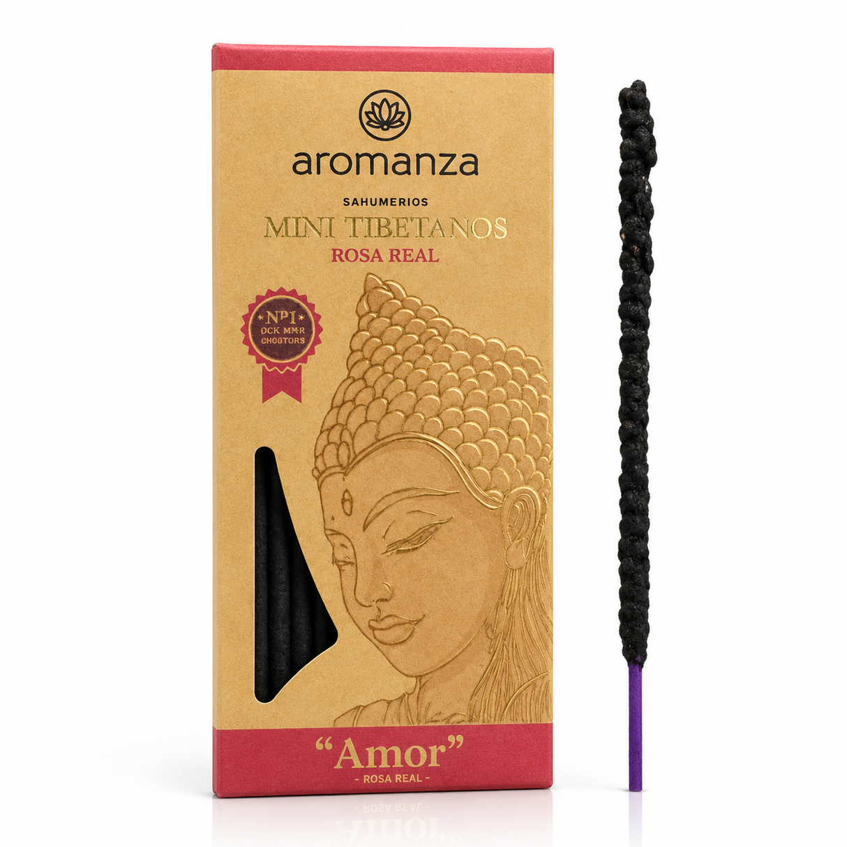 Mini Sahumerio Tibetano Rosa Real