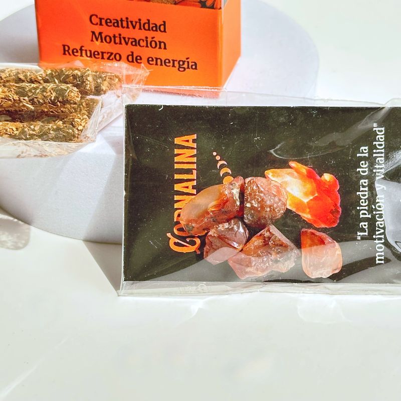 Incienso Creatividad Piedras de Cornalina