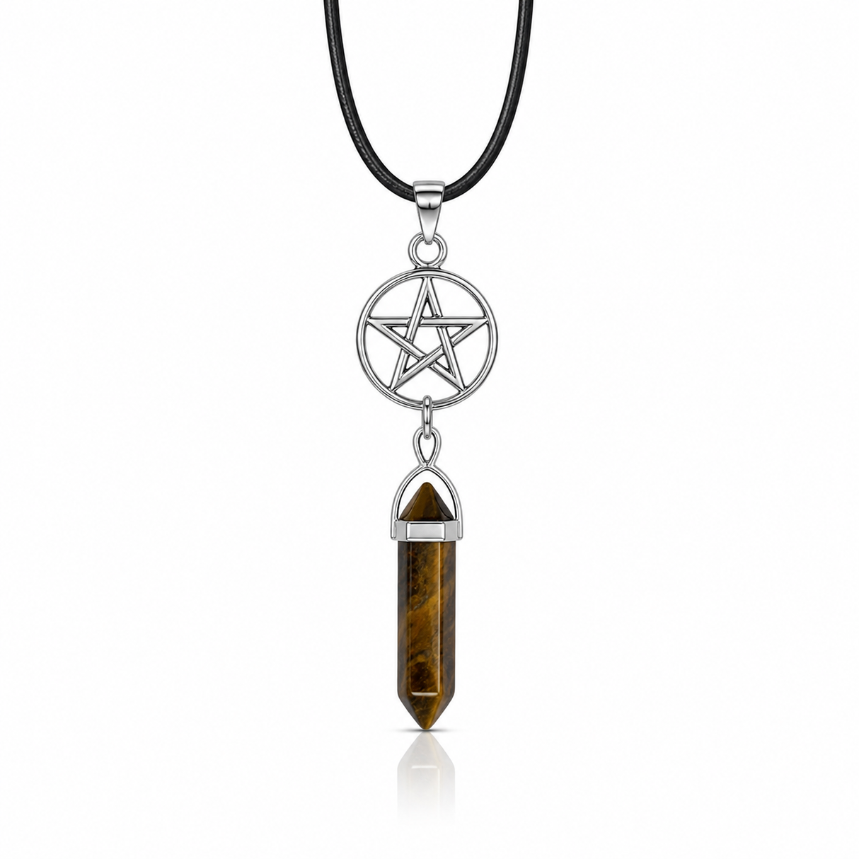 Colgante Estrella de Punta Ojo de Tigre