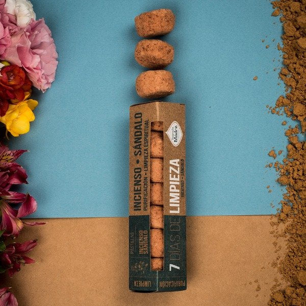 Pastillas 7 Dias de Limpieza Incienso y Sandalo