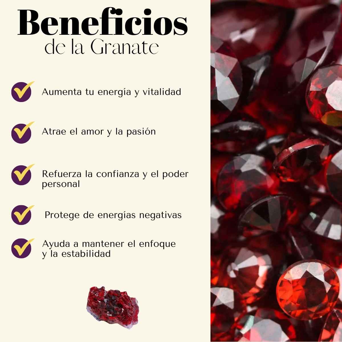 Pulsera Granate 6mm