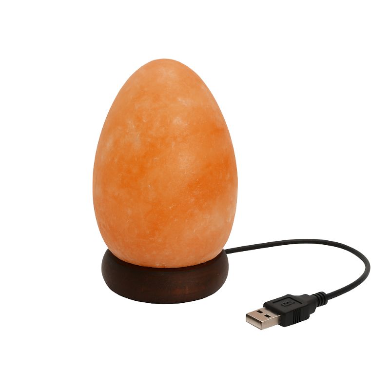 Lampara de Sal del Himalaya Huevo Led Mini