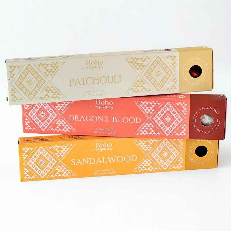 Pack 3 Inciensos con Piedra