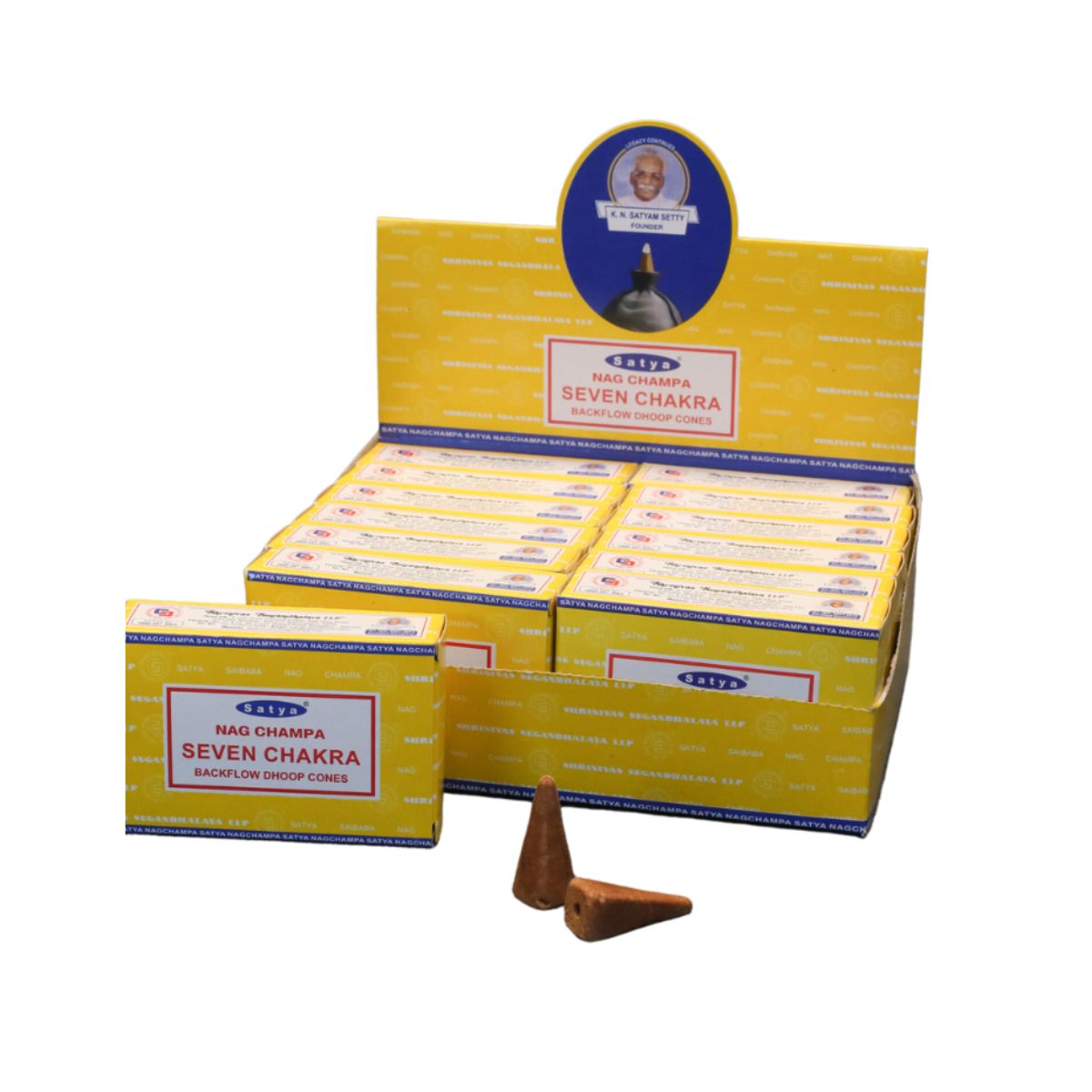 Incienso Cascada Siete Chakras 120conos