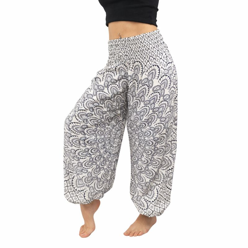 Pantalon Arya Blanco Negro