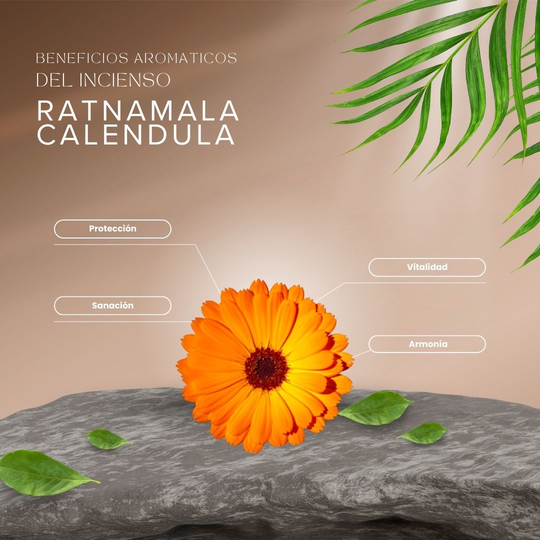Sahumerio Organico Ratnamala Caléndula