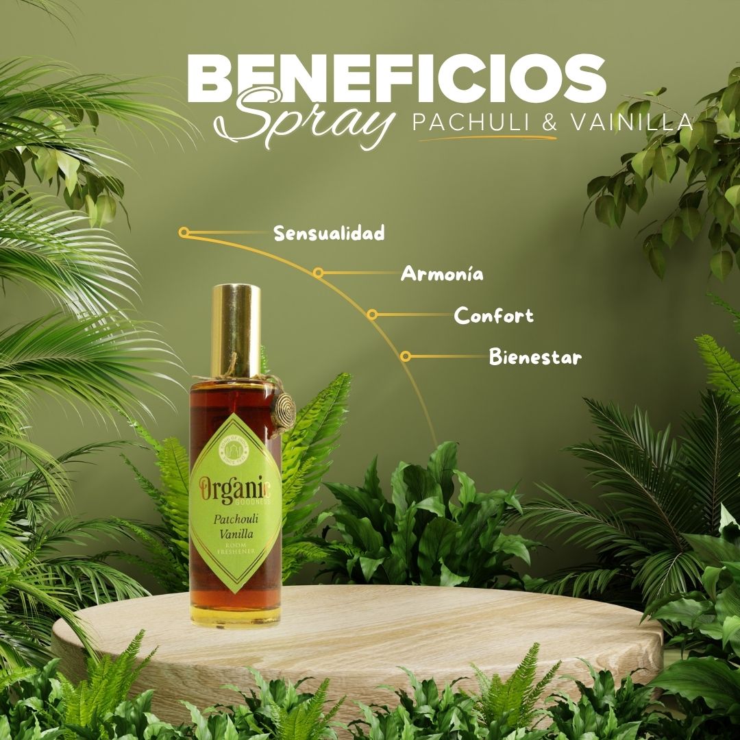 Spray Ambiente Pachulí y Vainilla Organic Goodness