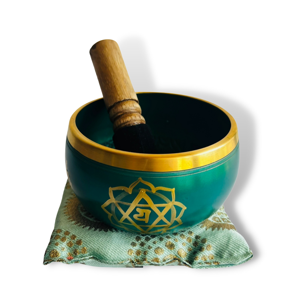 Box Cuenco Tibetano Verde 11cm