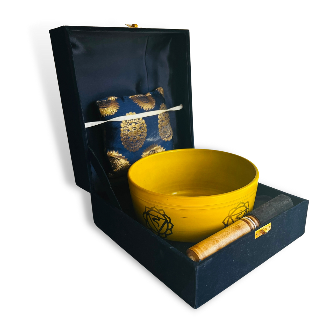 Box Cuenco Tibetano Amarillo RAM 18cm