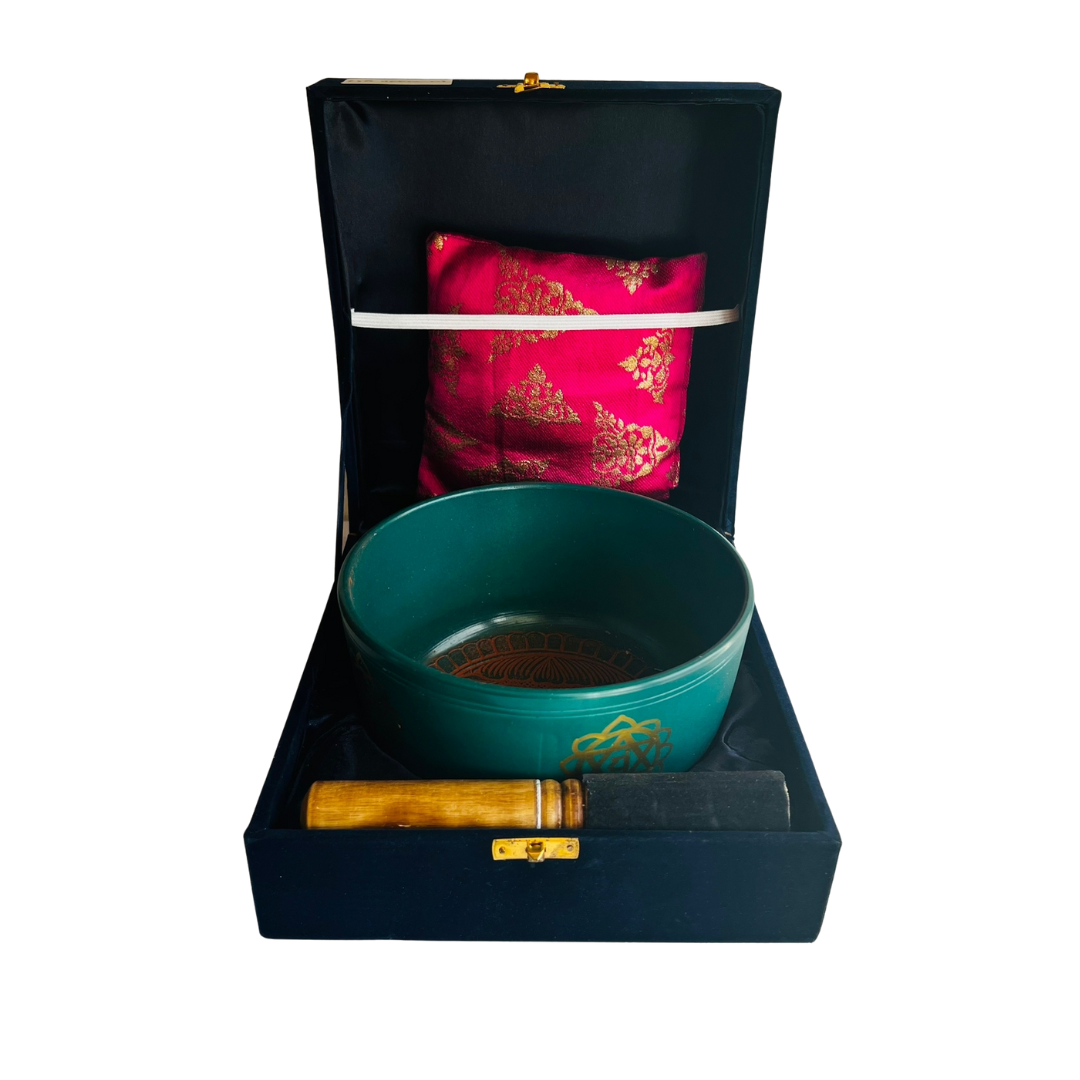 Cuenco Tibetano Verde YAM 18 cm