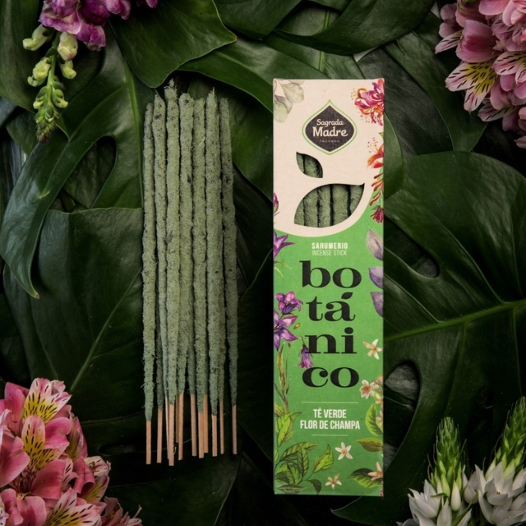 Sahumerio Botanico Té Verde y Champa