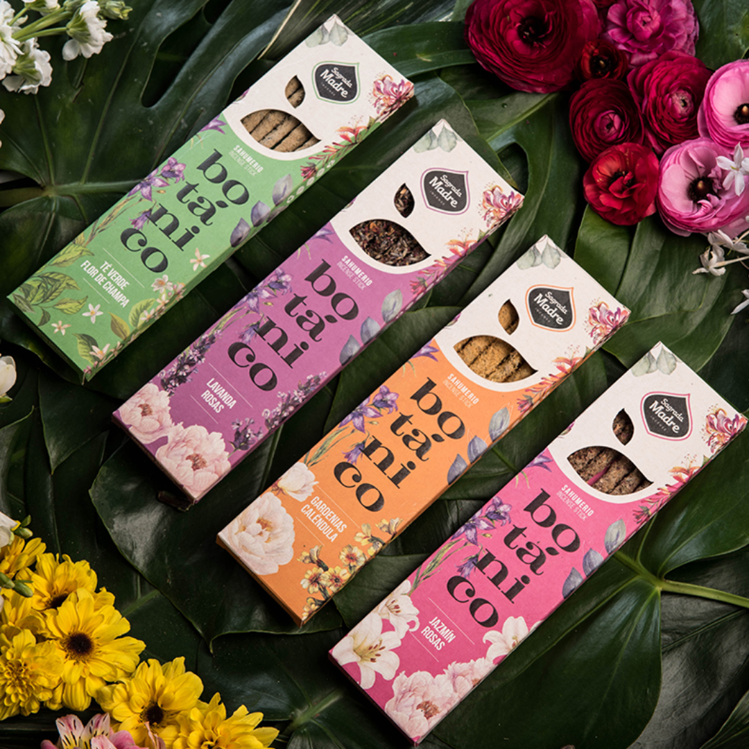 Sahumerio Botanico Té Verde y Champa