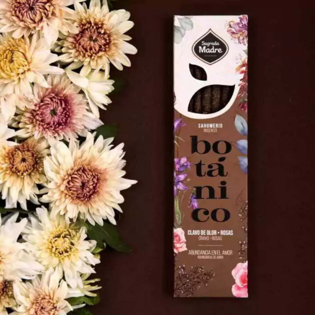 Sahumerio Botanico Clavo de Olor y Rosas