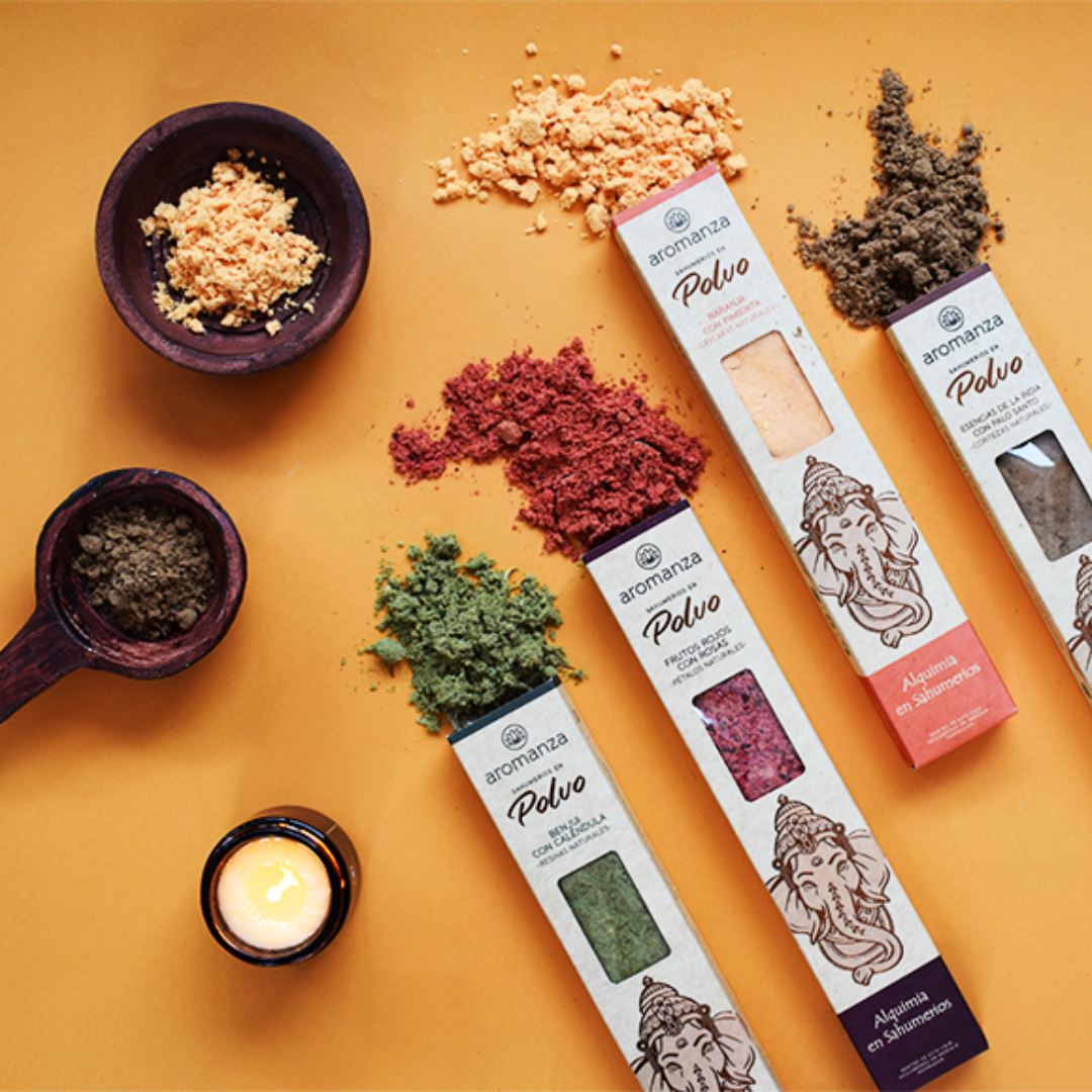 Sahumerio en Polvo Ratnamala y Eucalipto