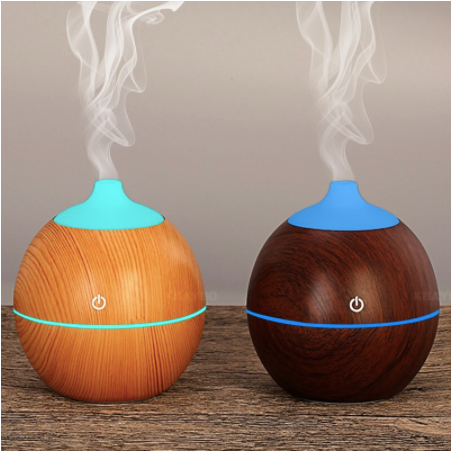 Difusor Humidificador 130ml esfera Led light brown