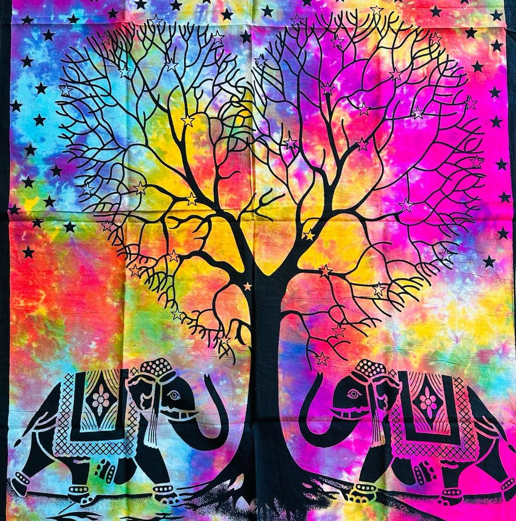 Tapiz Mural Árbol Multicolor