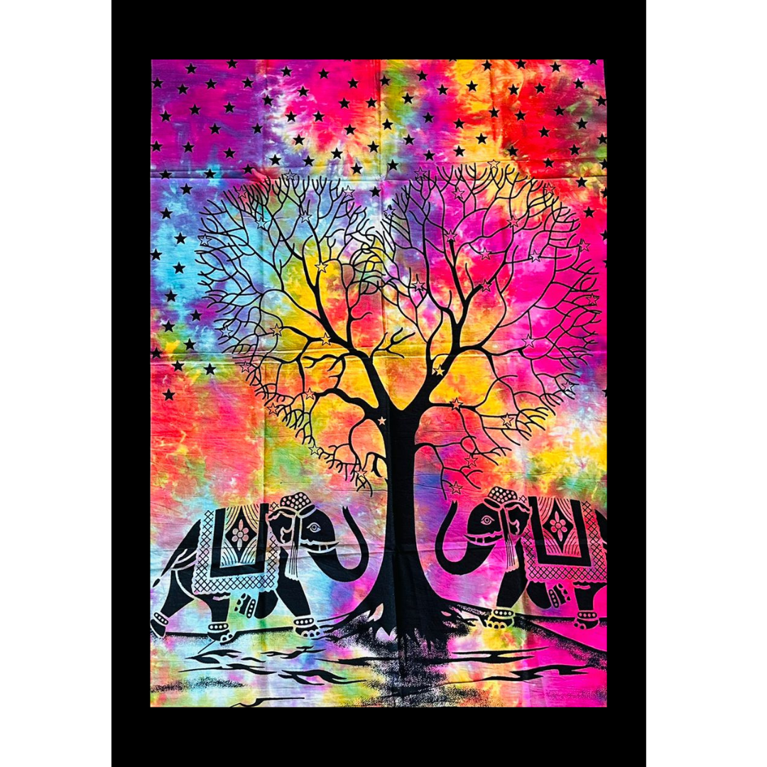 Tapiz Mural Árbol Multicolor