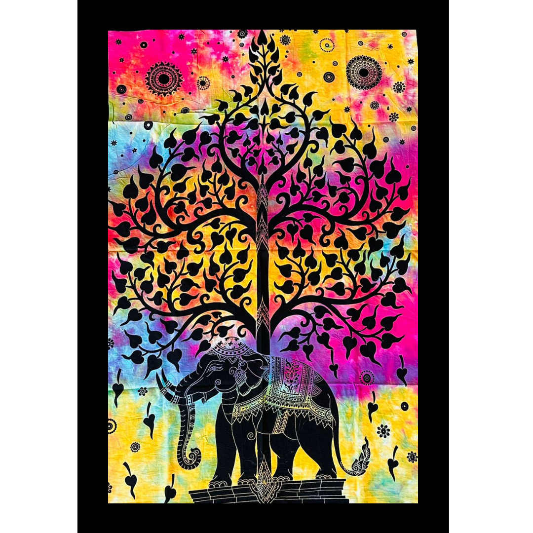 Tapiz Mural Árbol de la Vida Elefante