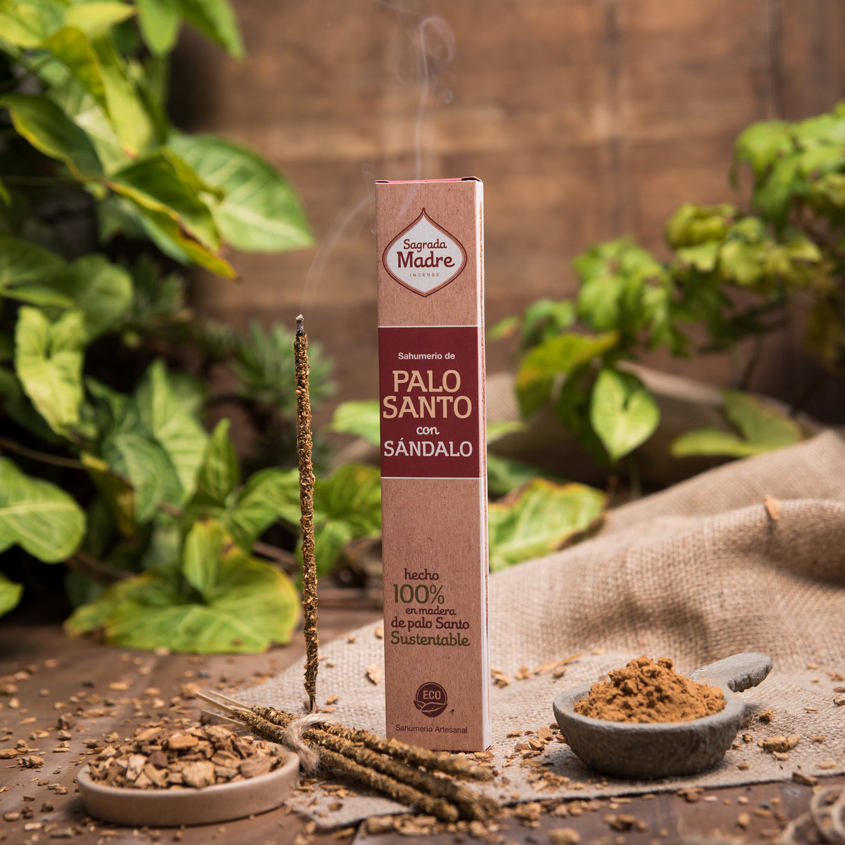 Sahumerio Palo Santo con Sándalo