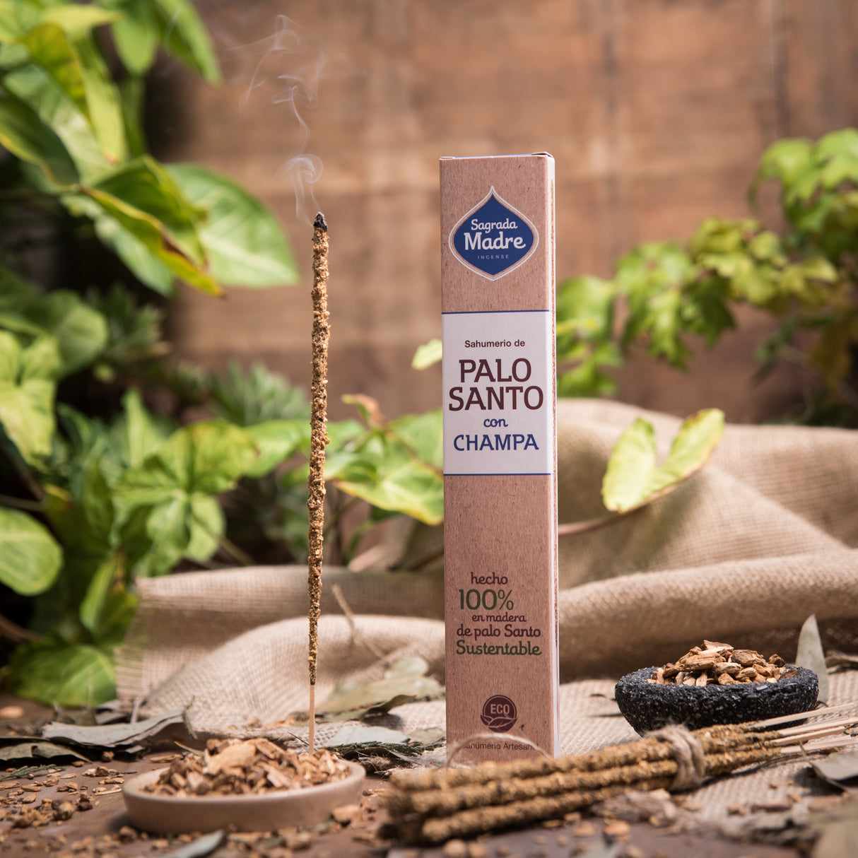 Sahumerio Palo Santo con Nag Champa