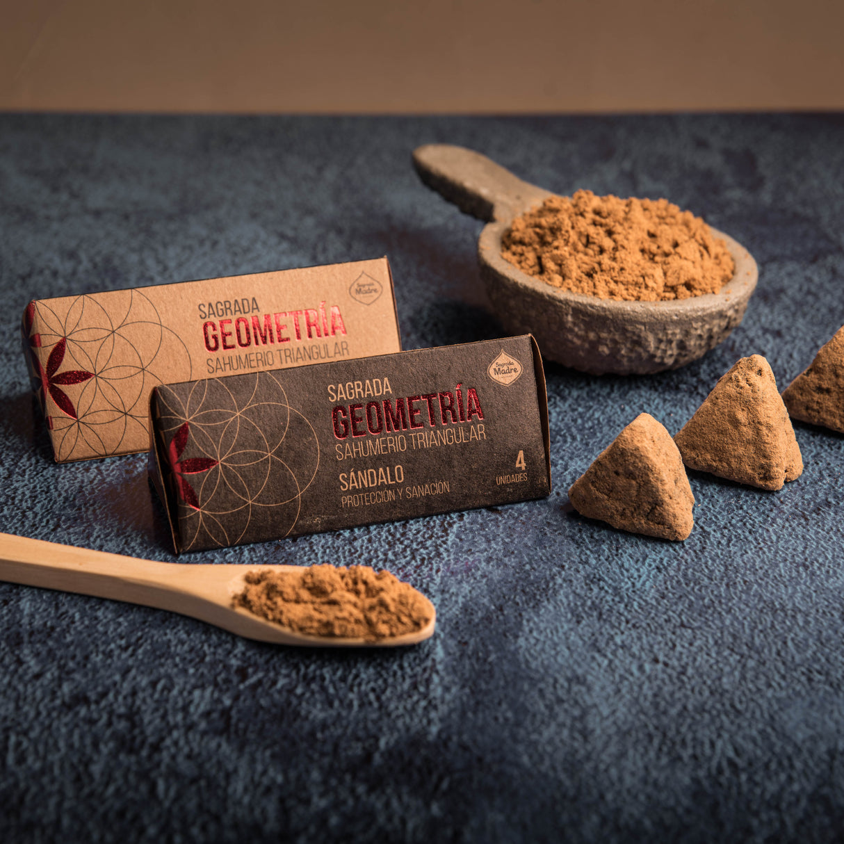 Sahumerio Triangular Sándalo