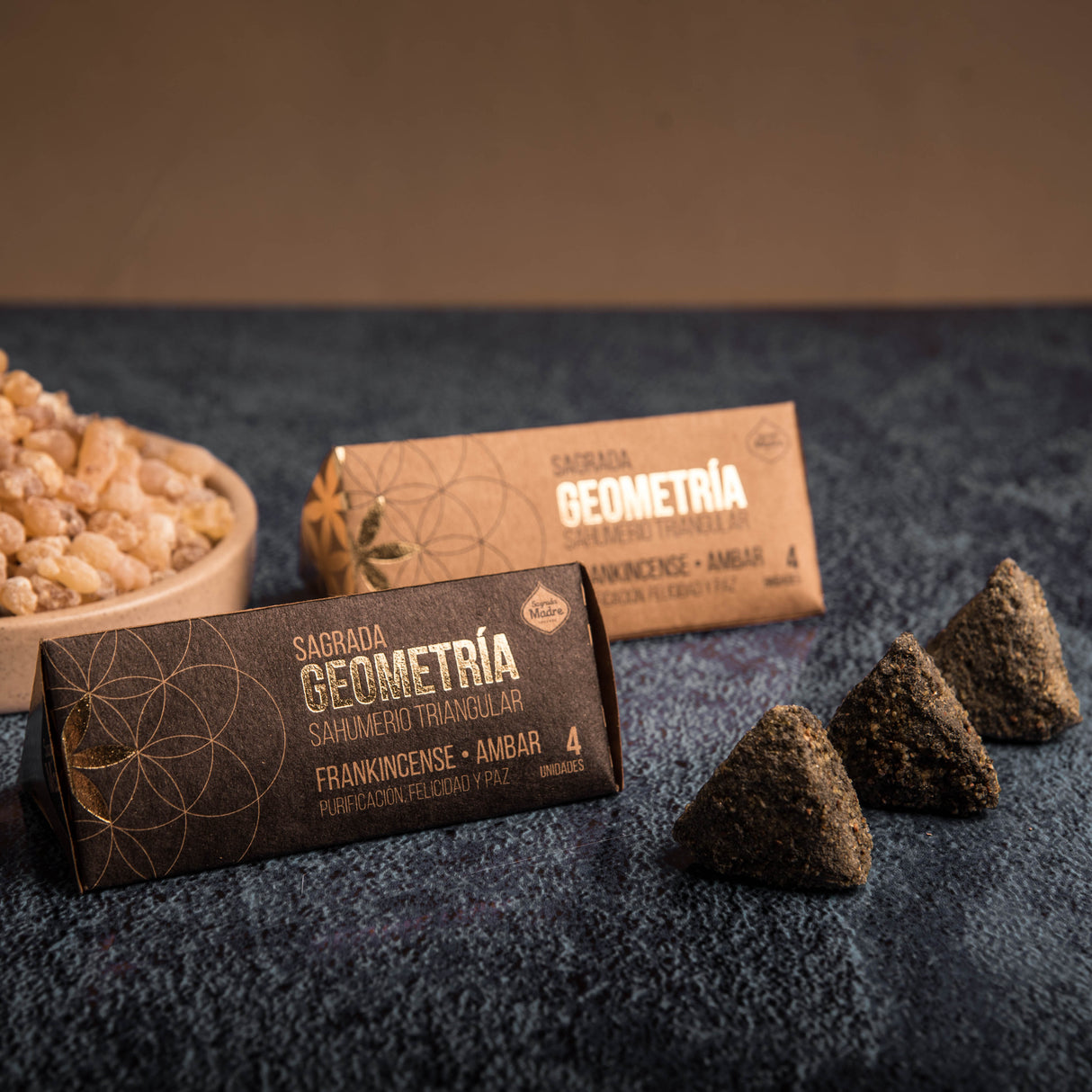 Sahumerio Triangular Ambar y Frankincense