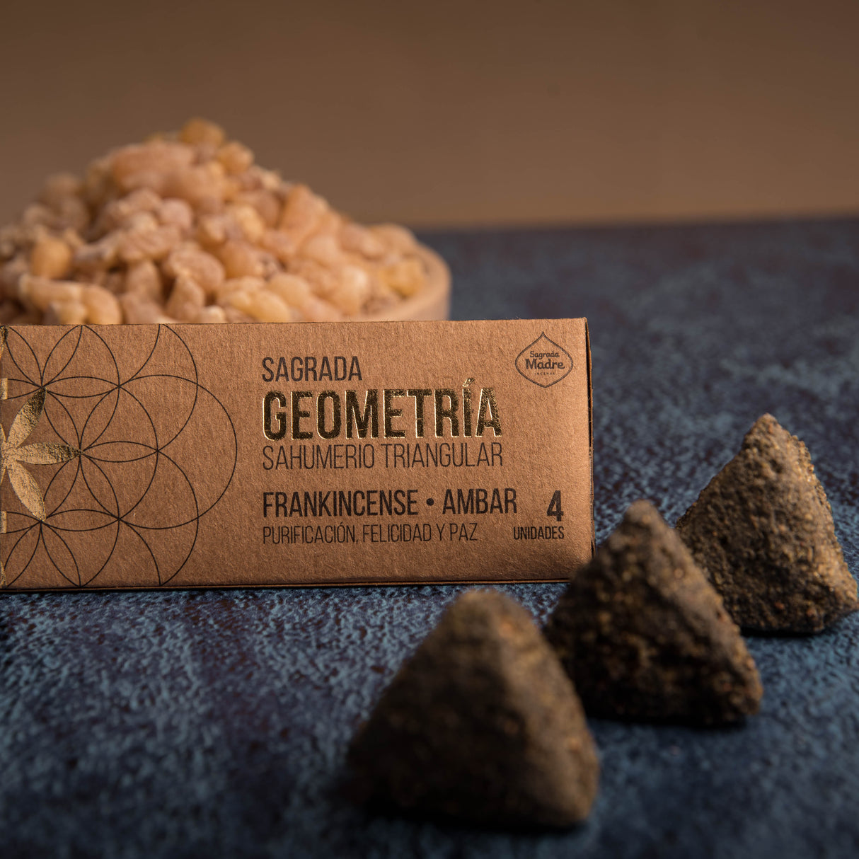 Sahumerio Triangular Ambar y Frankincense