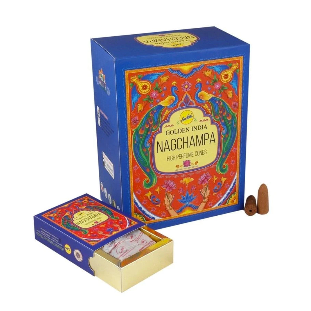 Incienso Cascada Golden Indian Nag Champa 120Conos