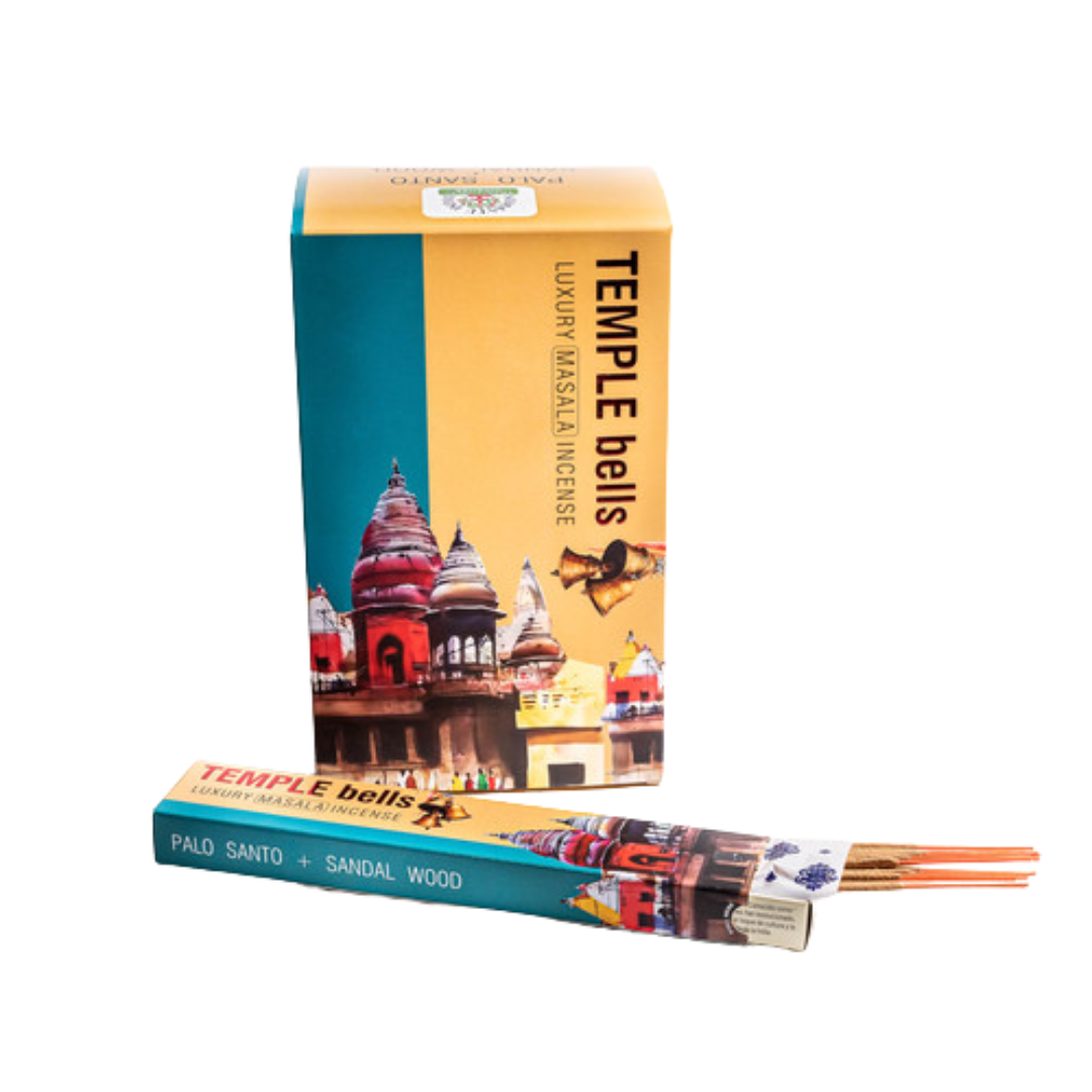 Incienso Temple Bells Palo Santo + Sandalwood