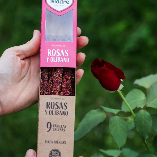 Sahumerio Rosa y Olíbano