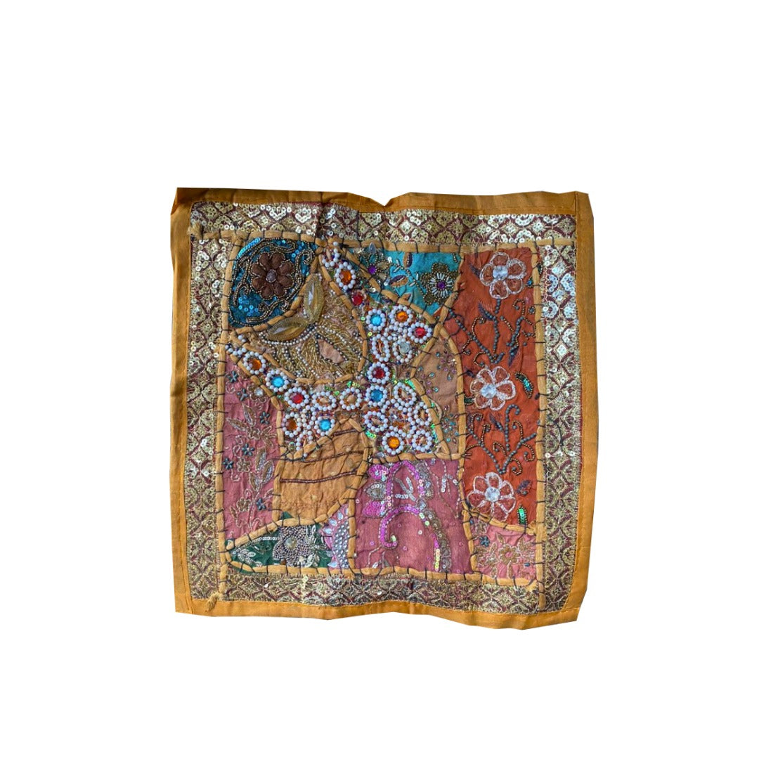 Fundas De Cojín Brilloso Mostaza Abstracta