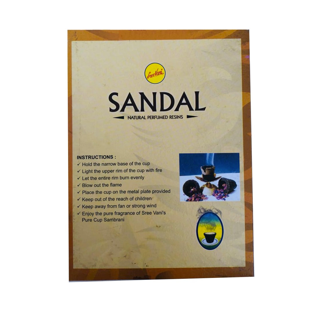 Copitas de Incienso Sándalo 12u