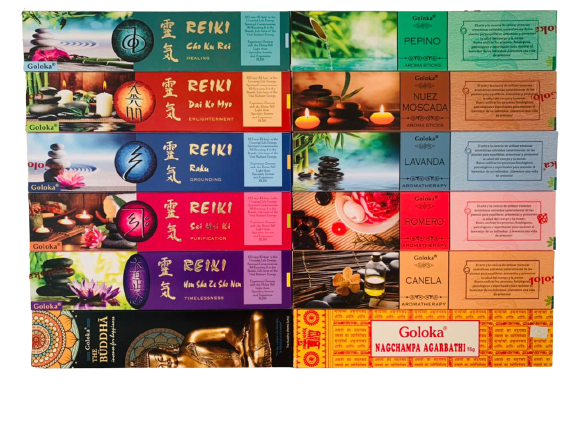 Pack Regalo 12 Incienso Goloka Meditation