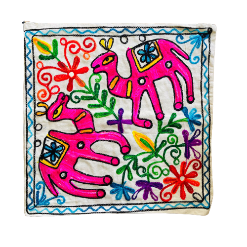 Funda de Cojín Camello Duo Pink