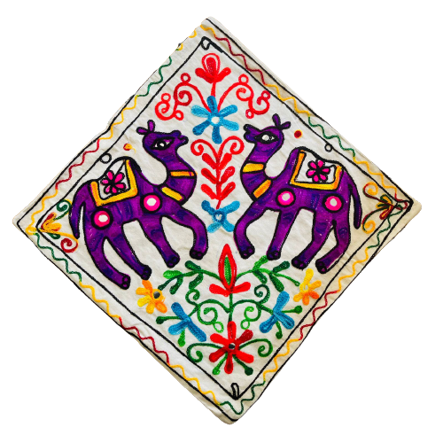 Funda de Cojín Camello Duo Purple