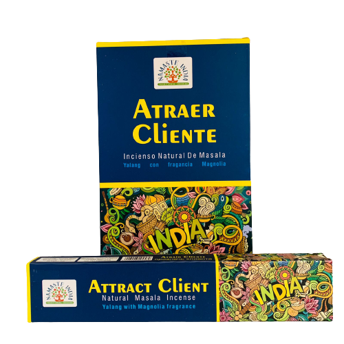 Incienso Natural Atrae Cliente - Namaste India