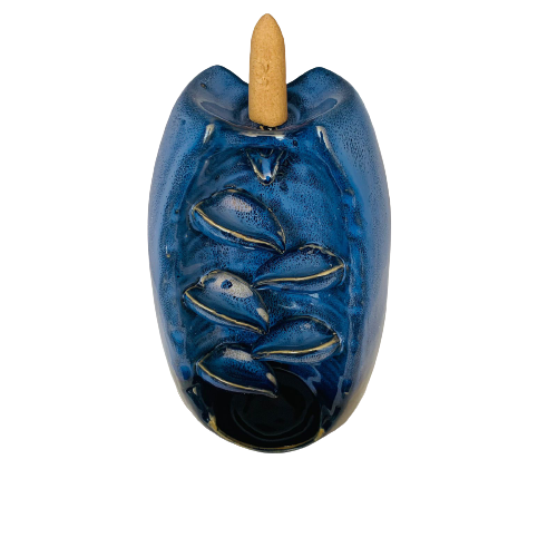 Porta Incienso Cascada Azul Prints + 10 inciensos