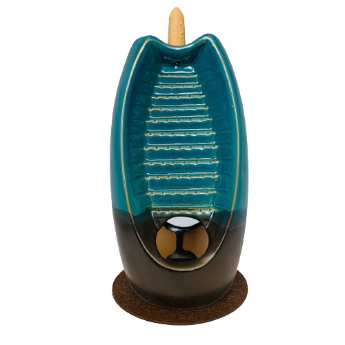 Porta Incienso Cascada Turquesa Prints + 10 inciensos