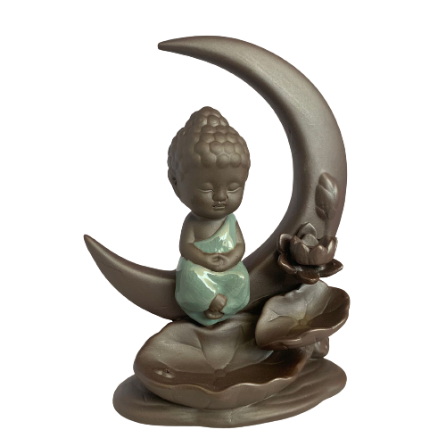 Porta Incienso Cascada Budda Moon + 10 inciensos