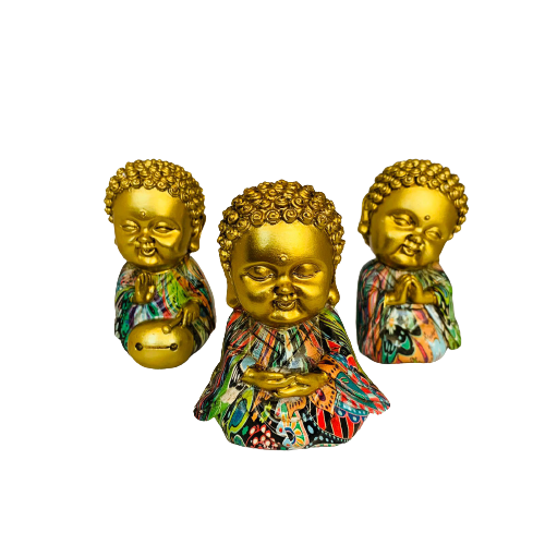 Set Little Budda Meditando
