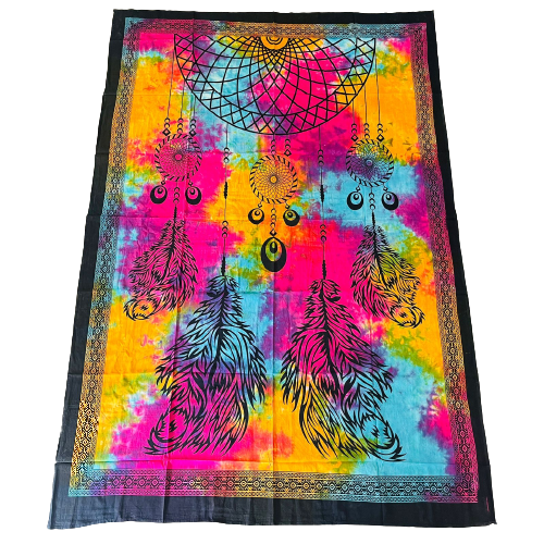 Cubrecama 1 Plaza Atrapasueños Multicolor