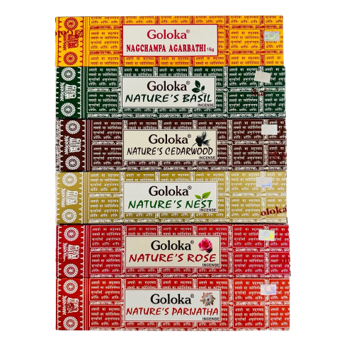 Pack Regalo 12 Incienso Goloka Natural