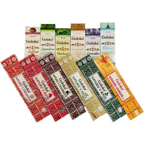 Pack Regalo 12 Incienso Goloka Natural