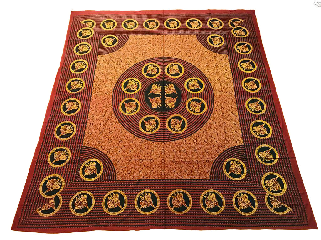 Cubrecama 2 Plaza Desierto Rojo