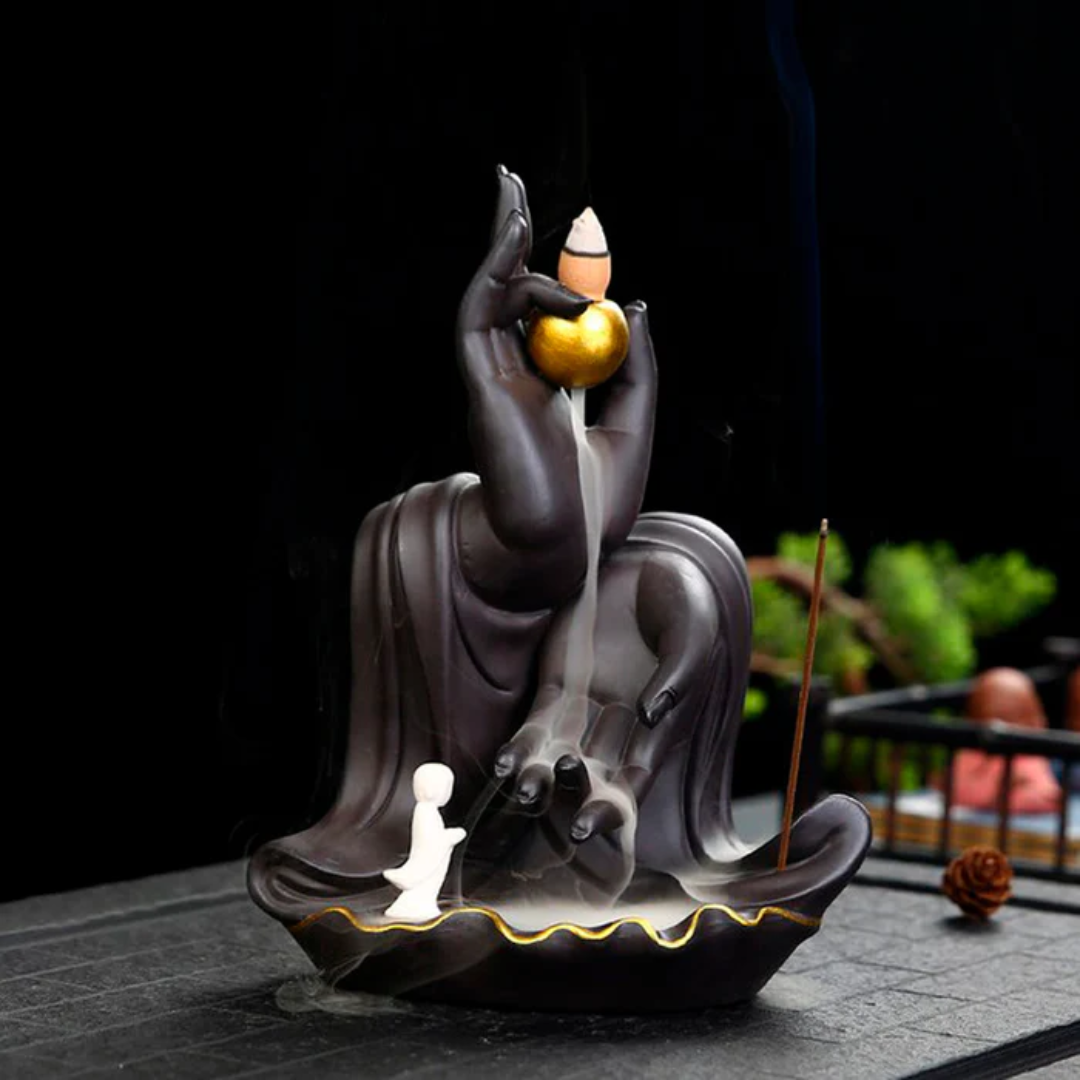 Porta Incienso Cascada Goddess + 10 inciensos