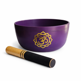 Cuenco Tibetano Morado OM 18 cm