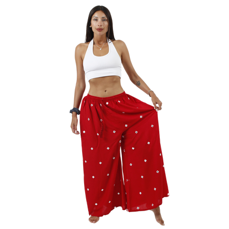 Pantalon Palazzo Anala Rojo