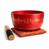 Cuenco Tibetano Rojo 19 cm